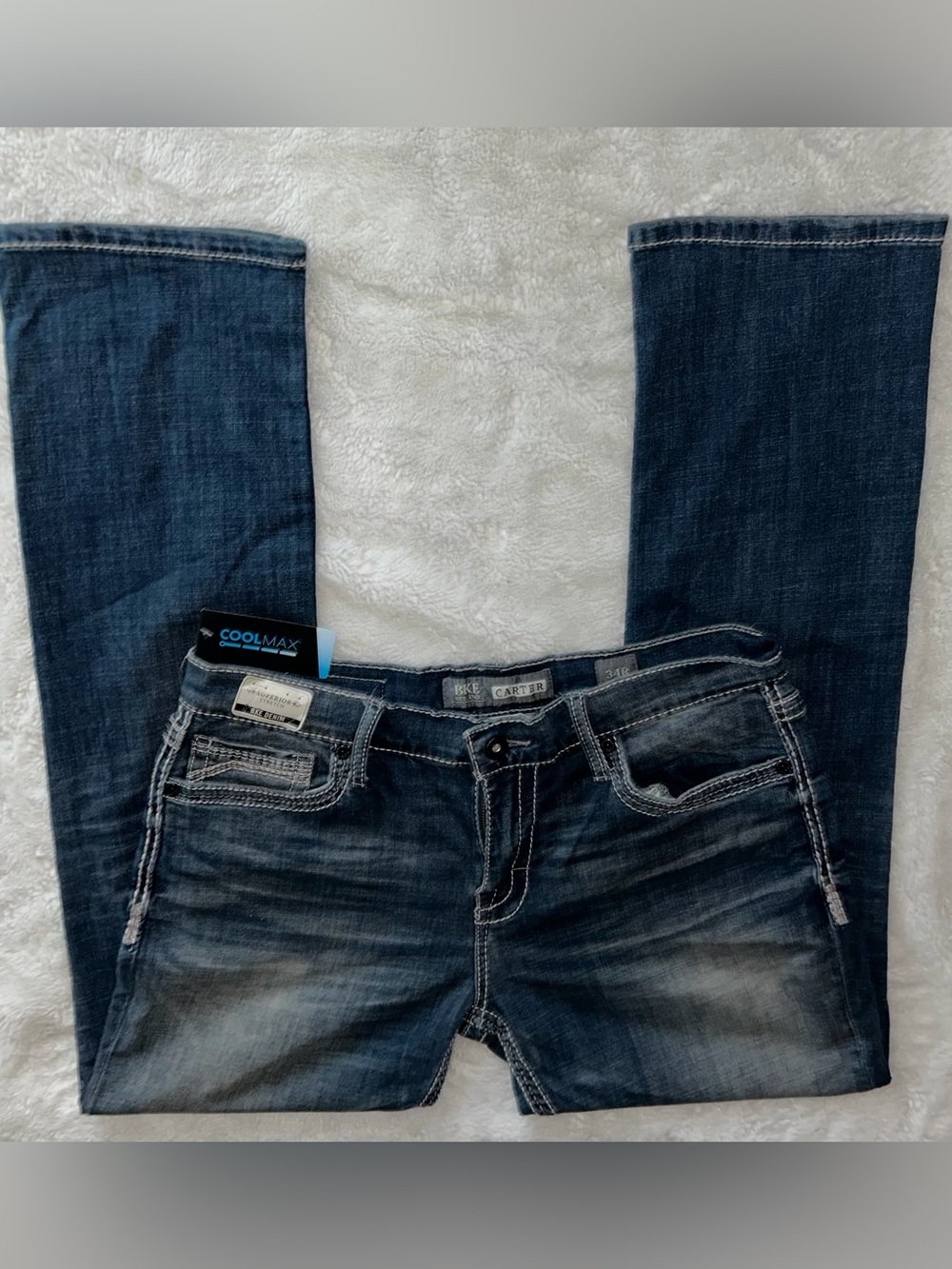 BKE Carter 34R Women's Indigo  straight leg Jeans
